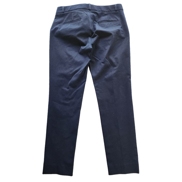 Banana Republic Pants Women 10L Sloan Solid Dress Stretch Ankle Navy Blue - Picture 2 of 11